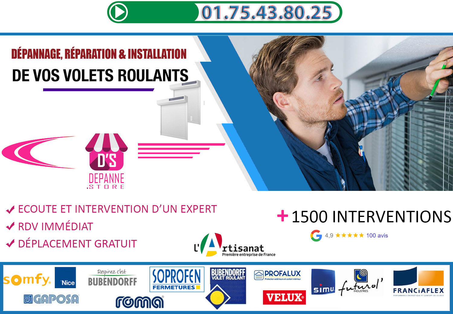 Deblocage volet roulant Bagneux 92220